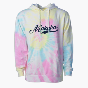 Makaha Hawaii Vintage Team Premium Tie-Dye Hoodie