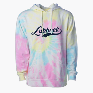 Lubbock Texas Vintage Team Premium Tie-Dye Hoodie