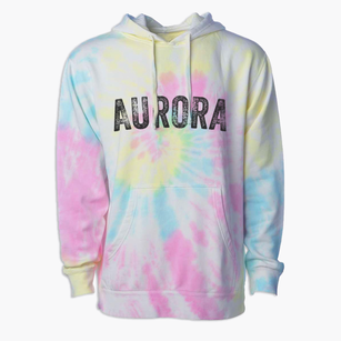 Aurora Illinois Timeless Retro Premium Tie-Dye Hoodie