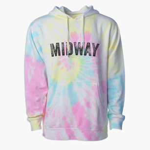 Midway Louisiana Timeless Retro Premium Tie-Dye Hoodie