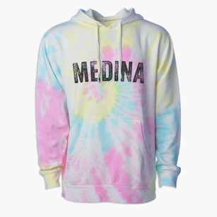 Medina North Dakota Timeless Retro Premium Tie-Dye Hoodie