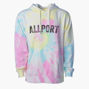 Allport Arkansas Timeless Retro Premium Tie-Dye Hoodie