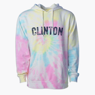 Clinton New York Timeless Retro Premium Tie-Dye Hoodie