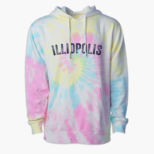 Illiopolis Illinois Timeless Retro Premium Tie-Dye Hoodie