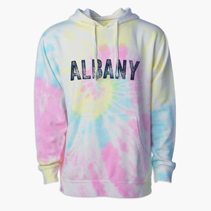 Albany New Hampshire Timeless Retro Premium Tie-Dye Hoodie