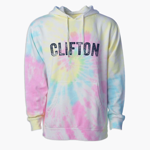 Clifton Idaho Timeless Retro Premium Tie-Dye Hoodie