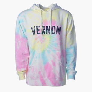 Vernon Utah Timeless Retro Premium Tie-Dye Hoodie