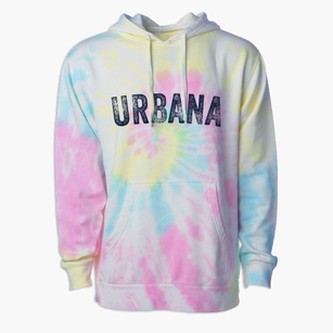 Urbana Ohio Timeless Retro Premium Tie-Dye Hoodie