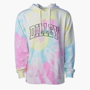 Dilley Texas Trendy Block Premium Tie-Dye Hoodie