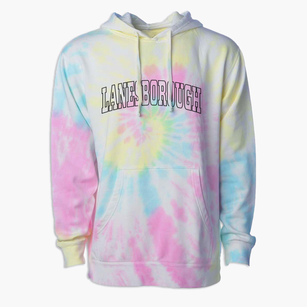 Lanesborough Massachusetts Trendy Block Premium Tie-Dye Hoodie