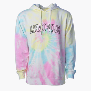 Labadieville Louisiana Trendy Block Premium Tie-Dye Hoodie