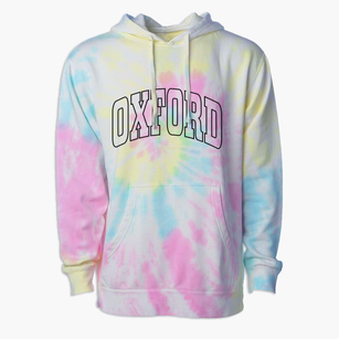 Oxford Iowa Trendy Block Premium Tie-Dye Hoodie