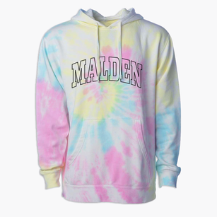 Malden Illinois Trendy Block Premium Tie-Dye Hoodie