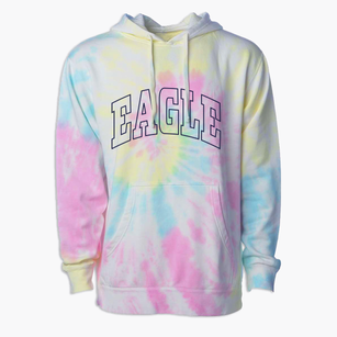 Eagle Colorado Trendy Block Premium Tie-Dye Hoodie