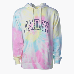 Ashley Illinois Trendy Block Premium Tie-Dye Hoodie