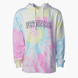 West Mineral Kansas Trendy Block Premium Tie-Dye Hoodie