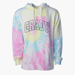 Grady New Mexico Trendy Block Premium Tie-Dye Hoodie