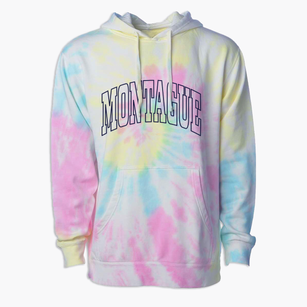 Montague New York Trendy Block Premium Tie-Dye Hoodie