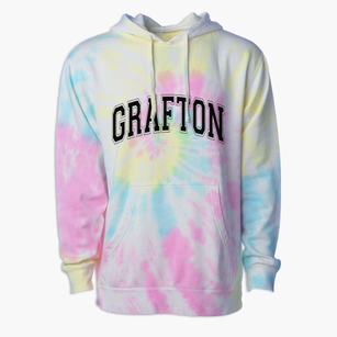Grafton West Virginia Varsity Premium Tie-Dye Hoodie