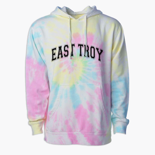 East Troy Wisconsin Varsity Premium Tie-Dye Hoodie
