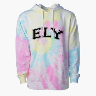 Ely Nevada Varsity Premium Tie-Dye Hoodie