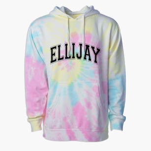 Ellijay Georgia Varsity Premium Tie-Dye Hoodie
