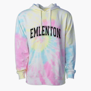 Emlenton Pennsylvania Varsity Premium Tie-Dye Hoodie