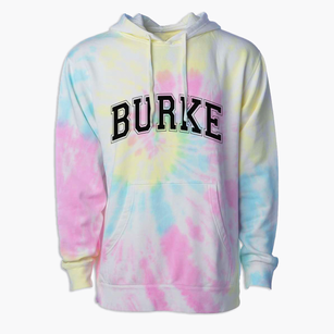 Burke South Dakota Varsity Premium Tie-Dye Hoodie