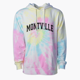Montville Connecticut Varsity Premium Tie-Dye Hoodie