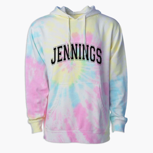 Jennings Oklahoma Varsity Premium Tie-Dye Hoodie
