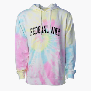 Federal Way Washington Varsity Premium Tie-Dye Hoodie