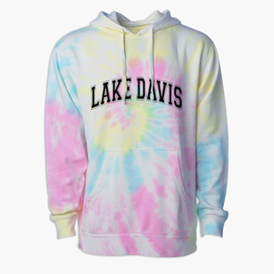 Lake Davis California Varsity Premium Tie-Dye Hoodie