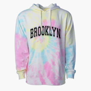 Brooklyn Connecticut Varsity Premium Tie-Dye Hoodie