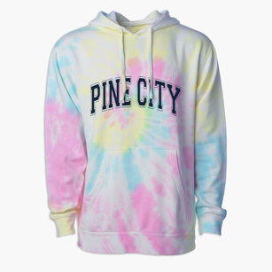 Pine City Minnesota Varsity Premium Tie-Dye Hoodie
