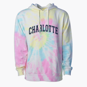 Charlotte Texas Varsity Premium Tie-Dye Hoodie