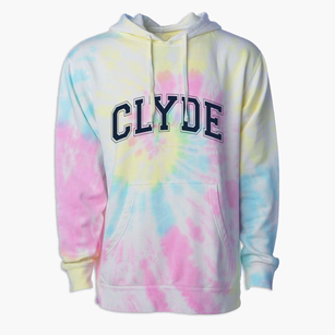 Clyde North Carolina Varsity Premium Tie-Dye Hoodie