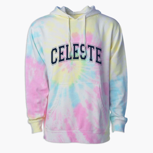 Celeste Texas Varsity Premium Tie-Dye Hoodie