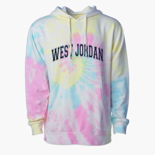 West Jordan Utah Varsity Premium Tie-Dye Hoodie
