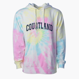 Courtland Wisconsin Varsity Premium Tie-Dye Hoodie