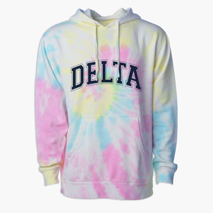 Delta Iowa Varsity Premium Tie-Dye Hoodie