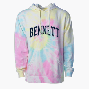 Bennett North Carolina Varsity Premium Tie-Dye Hoodie