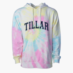 Tillar Arkansas Varsity Premium Tie-Dye Hoodie