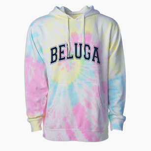 Beluga Alaska Varsity Premium Tie-Dye Hoodie