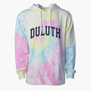 Duluth Minnesota Varsity Premium Tie-Dye Hoodie