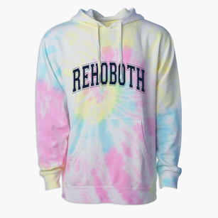 Rehoboth Massachusetts Varsity Premium Tie-Dye Hoodie