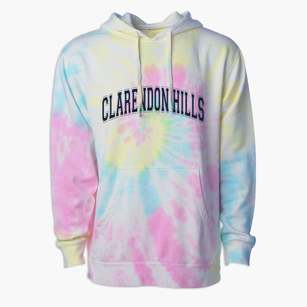 Clarendon Hills Illinois Varsity Premium Tie-Dye Hoodie