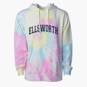 Ellsworth Maine Varsity Premium Tie-Dye Hoodie