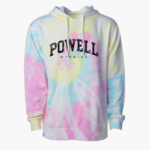 Powell Wyoming Urban Vibe Premium Tie-Dye Hoodie