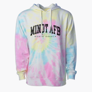 Minot Afb North Dakota Urban Vibe Premium Tie-Dye Hoodie