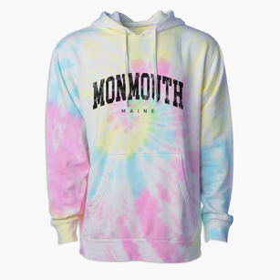 Monmouth Maine Urban Vibe Premium Tie-Dye Hoodie